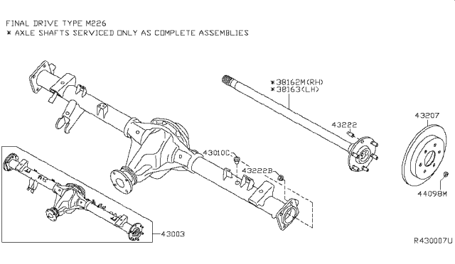 2011 Nissan Xterra Rear Axle Diagram 2