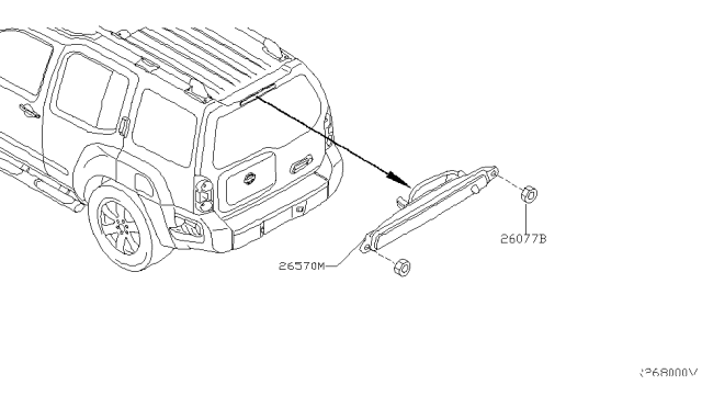 2013 Nissan Xterra High Mounting Stop Lamp Diagram