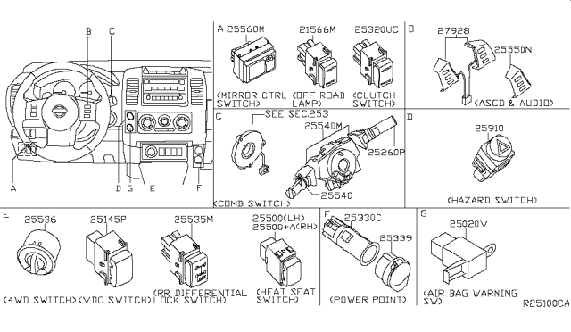 2013 Nissan Xterra Switch Diagram 3