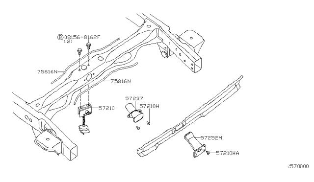 2006 Nissan Xterra Spare Tire Hanger Diagram 2