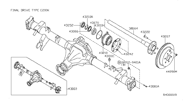 2011 Nissan Xterra Rear Axle Diagram 1