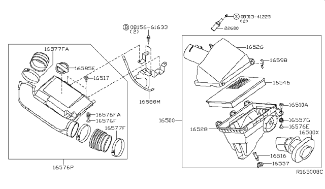 2014 Nissan Xterra Air Cleaner Diagram