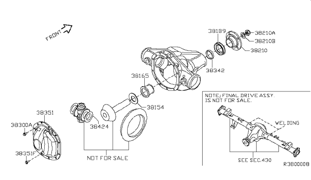 2012 Nissan Xterra Rear Final Drive Diagram 3