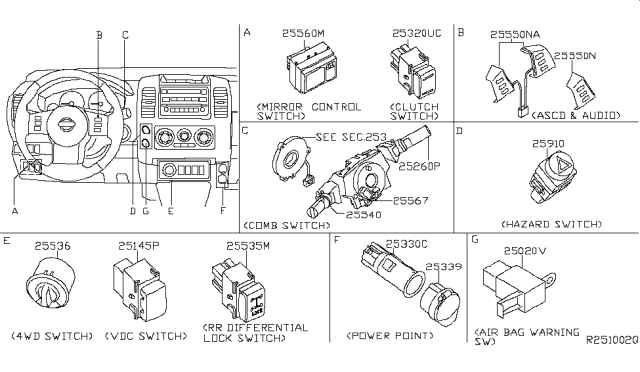 2005 Nissan Xterra Switch Diagram 2