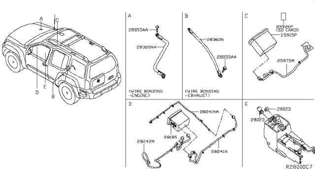 2012 Nissan Xterra Audio & Visual Diagram 3