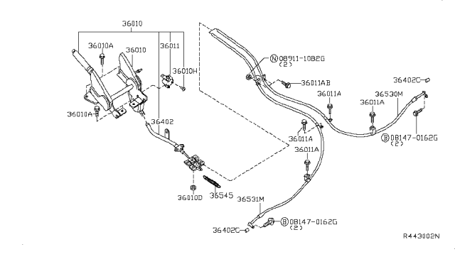 2011 Nissan Xterra Parking Brake Control Diagram