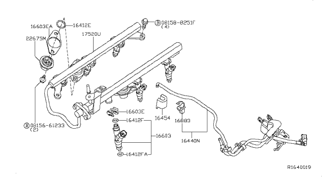 2012 Nissan Xterra Fuel Strainer & Fuel Hose Diagram