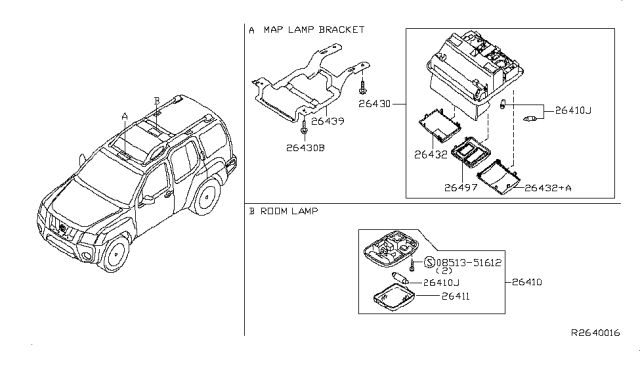 2013 Nissan Xterra Room Lamp Diagram