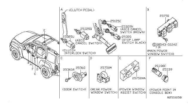 2012 Nissan Xterra Switch Diagram 1