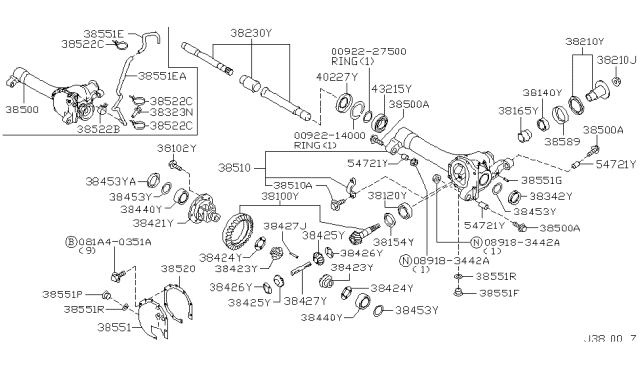 2005 Nissan Xterra Front Final Drive Diagram 2