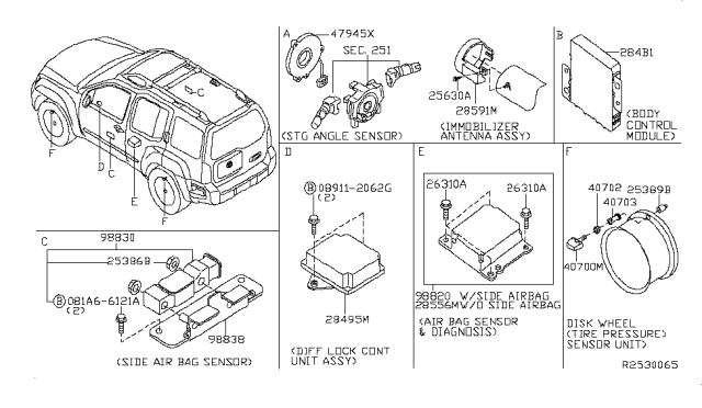 2009 Nissan Xterra Electrical Unit Diagram 2