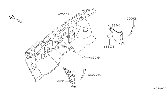 2015 Nissan Xterra Dash Trimming & Fitting Diagram