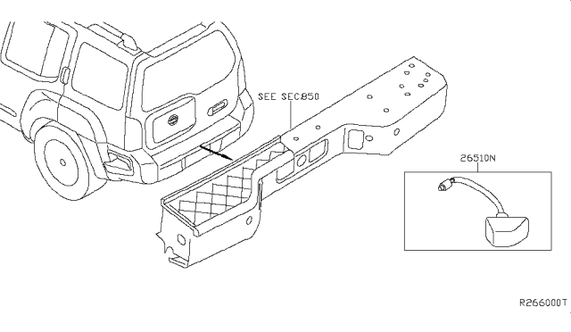 2013 Nissan Xterra Licence Plate Lamp Diagram