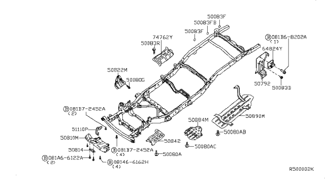 2006 Nissan Xterra Frame Diagram 2