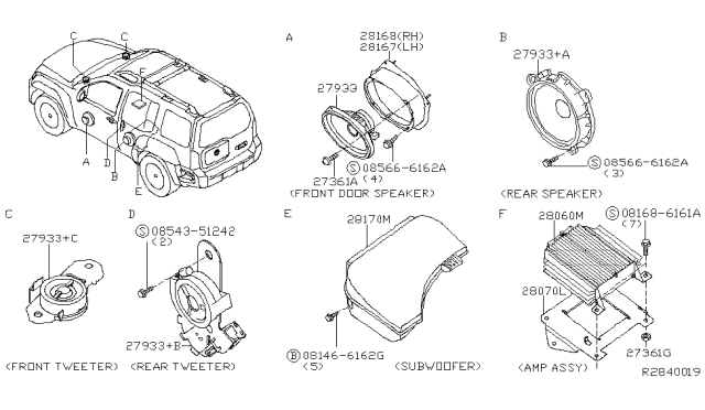 2006 Nissan Xterra Speaker Diagram 1