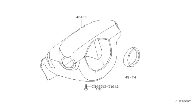 2005 Nissan Xterra Steering Column Shell Cover Diagram