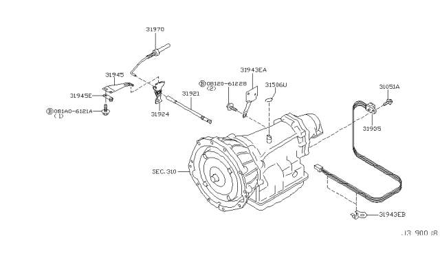 2005 Nissan Xterra Control Switch & System Diagram 1