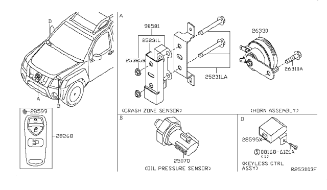 2005 Nissan Xterra Electrical Unit Diagram 2