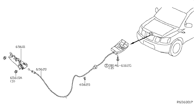 2014 Nissan Xterra Hood Lock Control Diagram