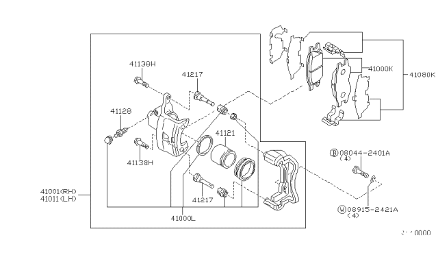 2003 Nissan Sentra Front Brake Diagram 3