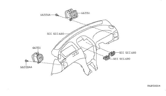 2003 Nissan Sentra Ventilator Diagram