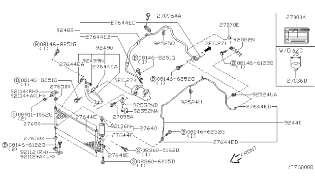 2006 Nissan Sentra Clip Diagram for 24226-F6260