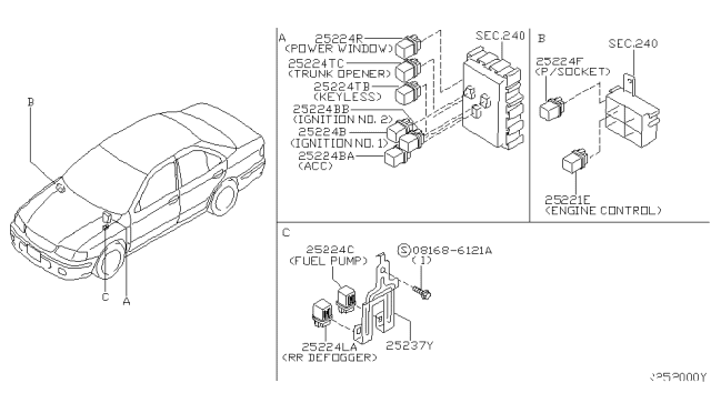 2003 Nissan Sentra Relay Diagram 3
