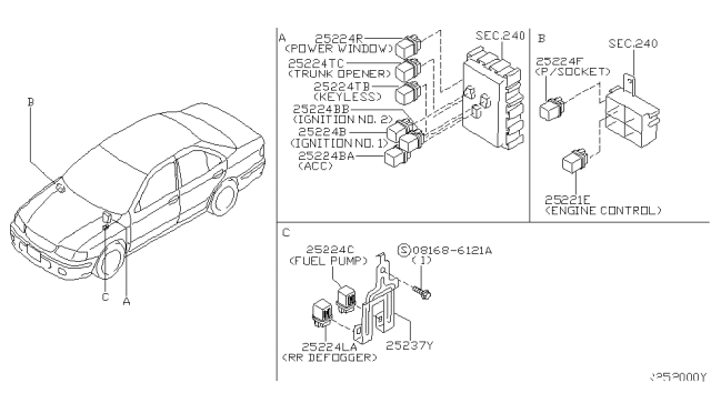 2004 Nissan Sentra Relay Diagram 3