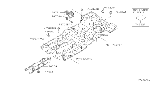 2006 Nissan Sentra Floor Fitting Diagram 2