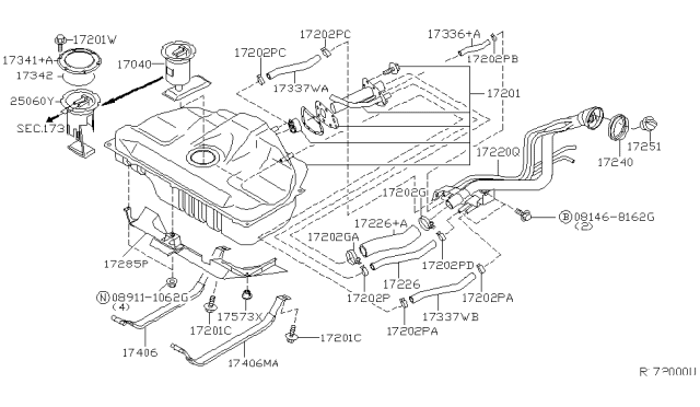 2004 Nissan Sentra Fuel Tank Diagram 2