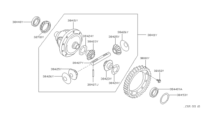 2003 Nissan Sentra Front Final Drive Diagram 6