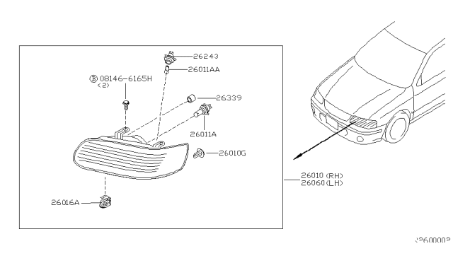 2006 Nissan Sentra Headlamp Diagram