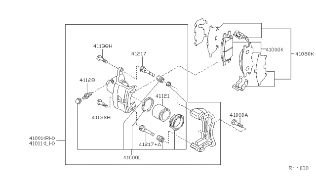 2004 Nissan Sentra Front Brake Diagram 7