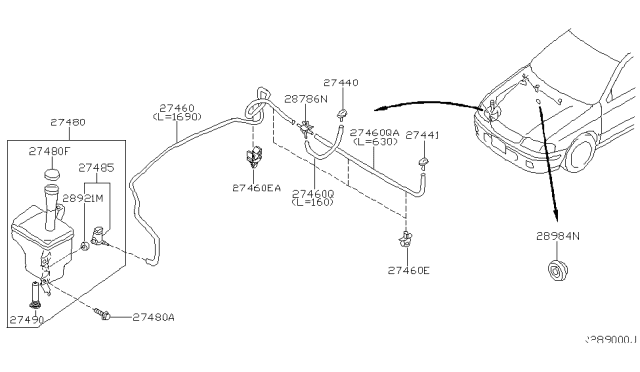 2006 Nissan Sentra Windshield Washer Diagram