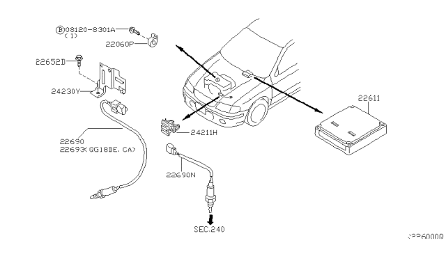 2002 Nissan Sentra Engine Control Module Diagram 2