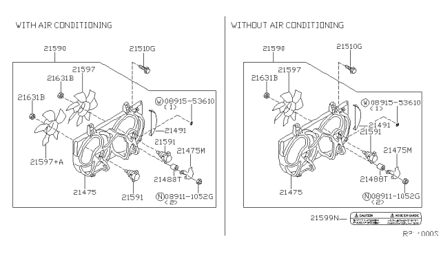 2003 Nissan Sentra Radiator,Shroud & Inverter Cooling Diagram 4