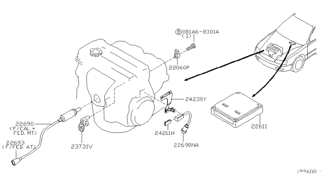 2005 Nissan Sentra Engine Control Module Diagram 2