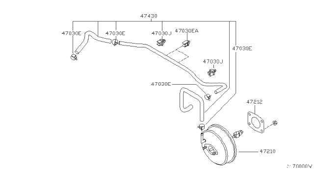 2003 Nissan Sentra Brake Servo & Servo Control Diagram 2