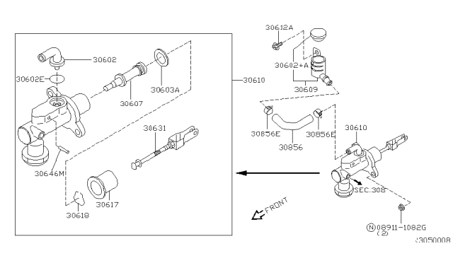 2003 Nissan Sentra Clutch Master Cylinder Diagram 2