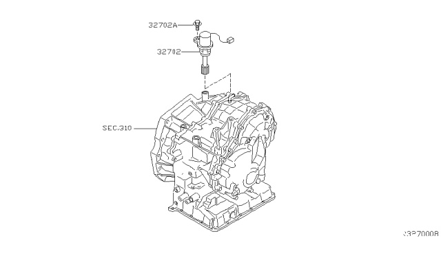 2006 Nissan Sentra Speedometer Pinion Diagram 1