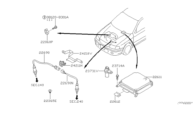 2002 Nissan Sentra Engine Control Module Diagram 5