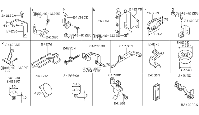 2006 Nissan Sentra Bracket Diagram for 24230-4Z800