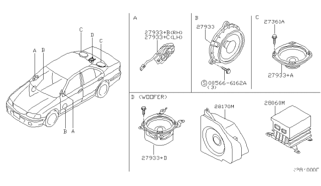 2003 Nissan Sentra Speaker Diagram 2