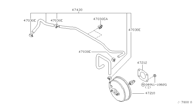 2005 Nissan Sentra Brake Servo & Servo Control Diagram