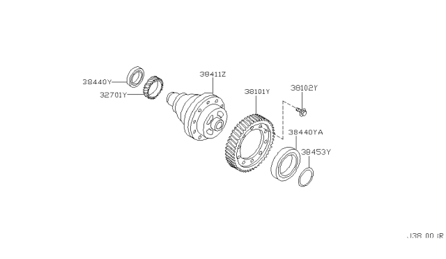 2006 Nissan Sentra Front Final Drive Diagram 4