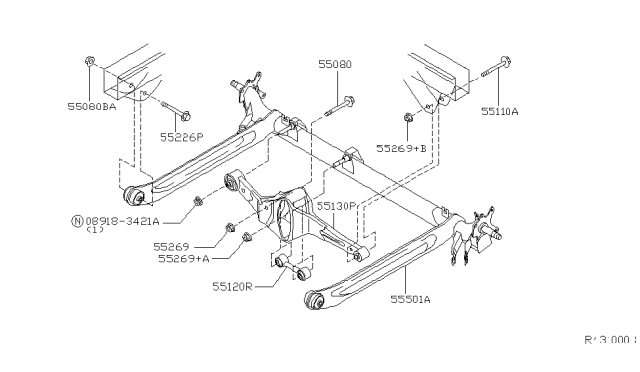 2004 Nissan Sentra Rear Suspension Diagram 1