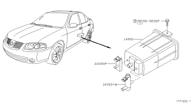 2004 Nissan Sentra Engine Control Vacuum Piping Diagram 4