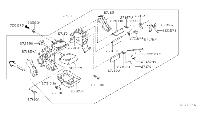 2006 Nissan Sentra Case-Heater Diagram for 27122-4Z010