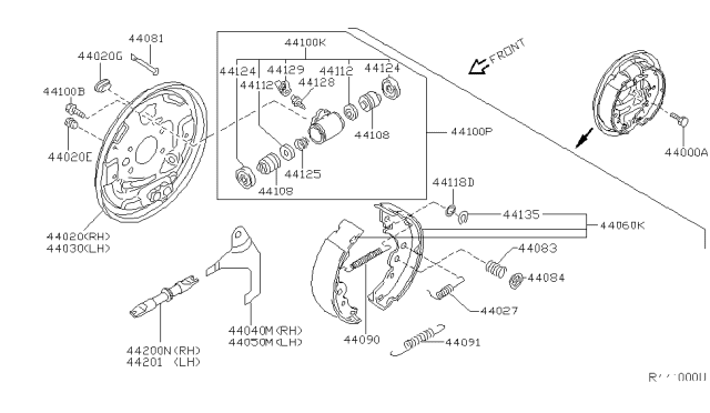 2006 Nissan Sentra Rear Brake Diagram 1