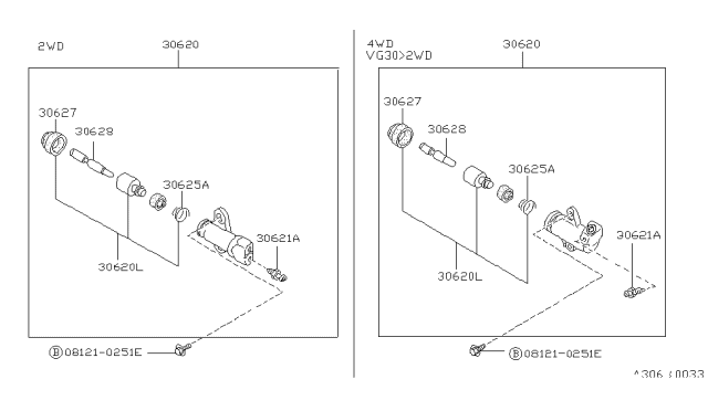 1993 Nissan Hardbody Pickup (D21) Clutch Operating Cylinder Diagram 1